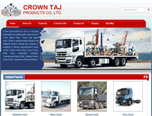 Tablet Screenshot of crowntajproducts.com